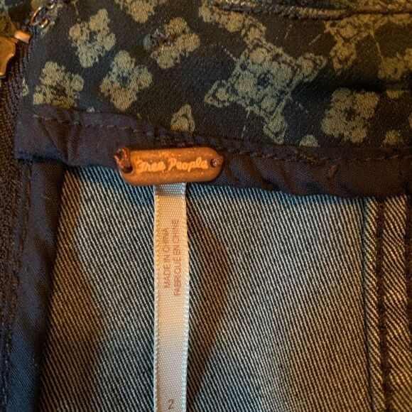 Free People Modern Femme Denim Mini Skirt in Indigo Combo - Picture 6 of 6